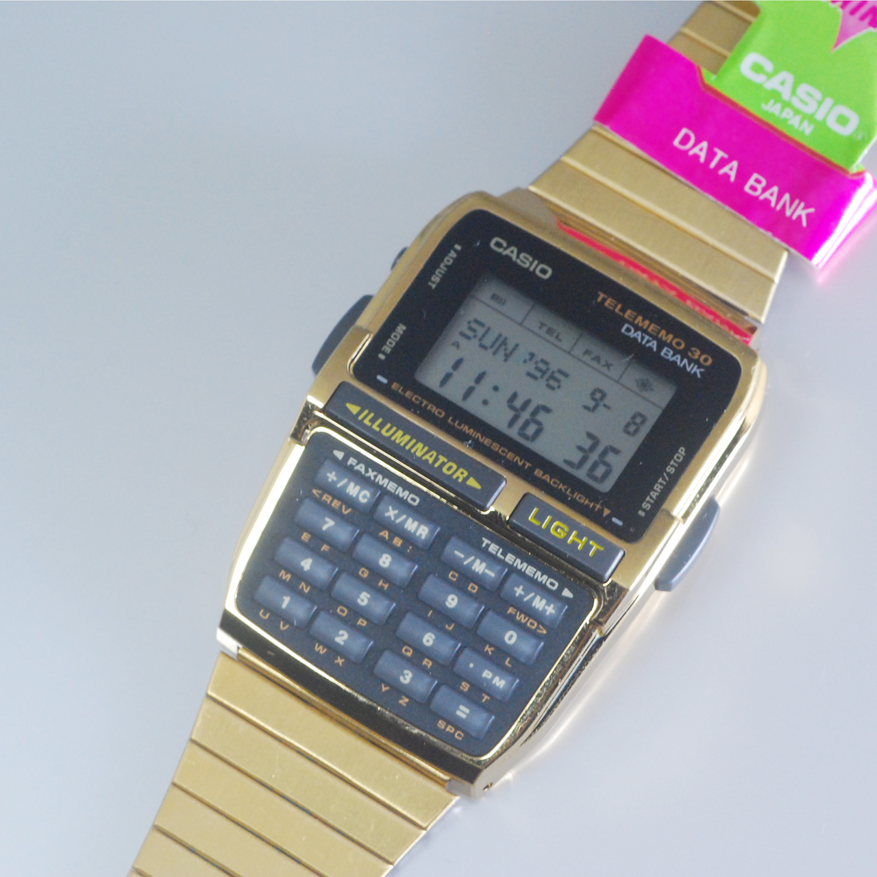 Casio Telememo Calculator Vintage Retro Style Watch DBC-300GA [DBC ...